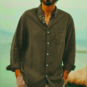 Abercrombie & Fitch Men Linen Shirt